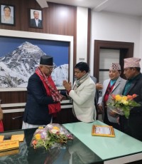 Chief Minister Hikmat Karki Drawing Attention To The Dalit Empowerment Act